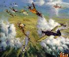 油画《辉煌的胜利—1941年12月20日昆明上空的空战》
